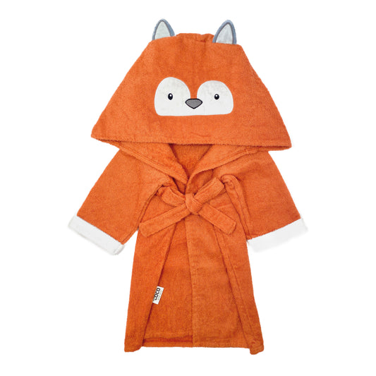 Felix Fox Brown Children's Hooded Animal Robe Dressing Gown