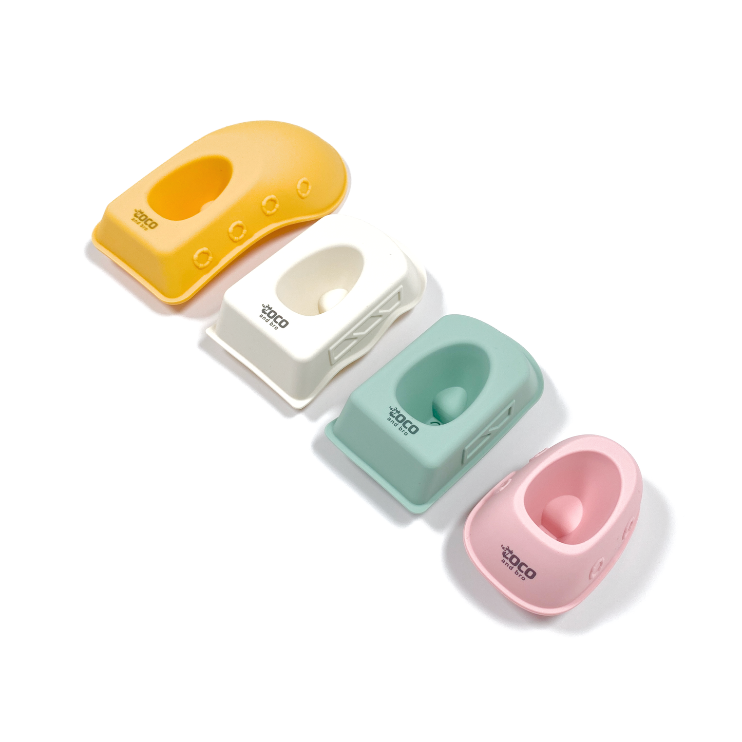 Multicolour Stackable Silicone Bath Toy Boats