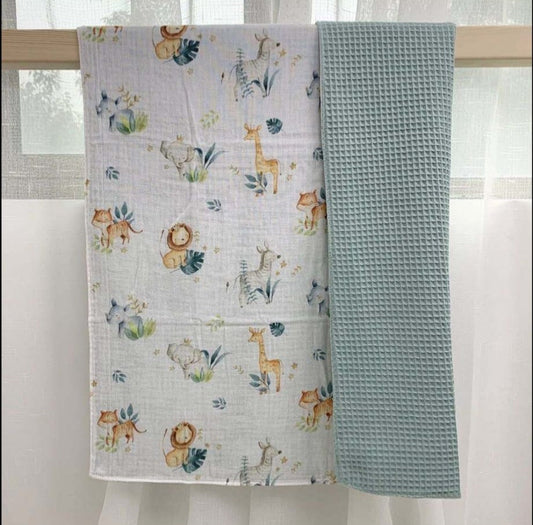 Jungle Waffle Blanket