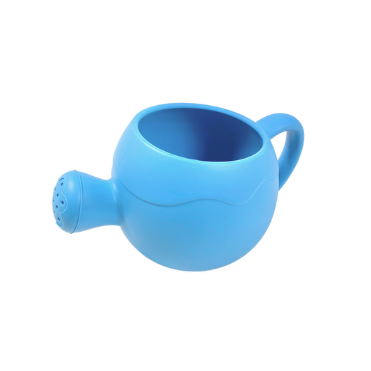 Bright Blue Silicone Watering Can Bath Jug Toy for Babies & Toddlers
