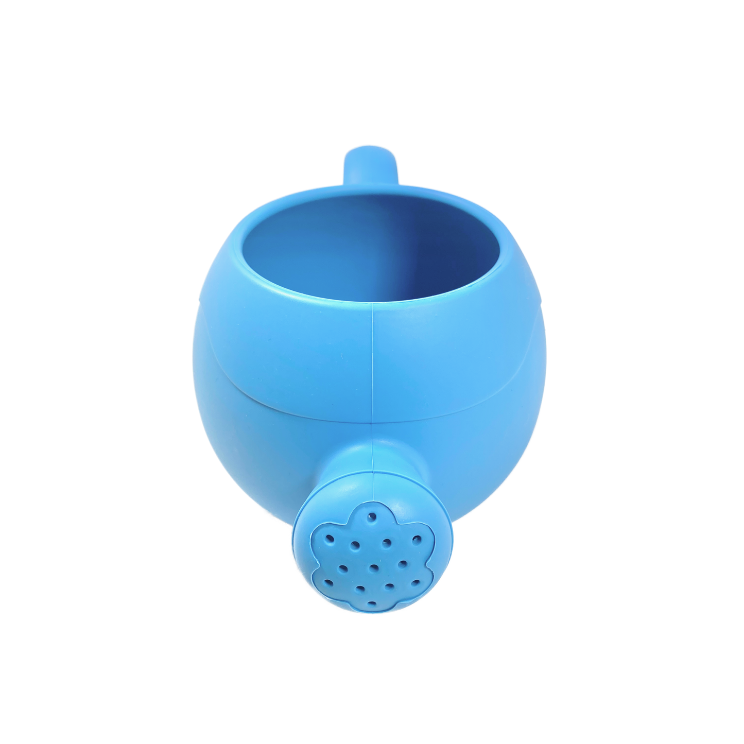 Bright Blue Silicone Watering Can Bath Jug Toy for Babies & Toddlers