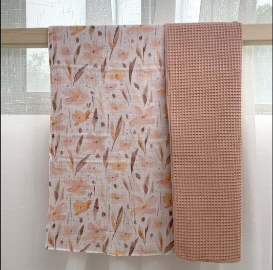 Autumn Leaves Waffle Blanket